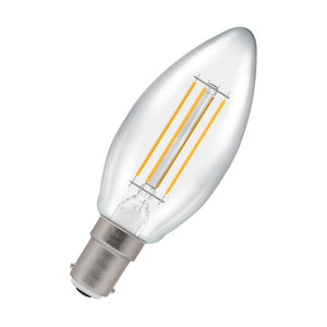 Crompton 15654 SBC-B15d 4.2W Candle Warm White Light Bulb