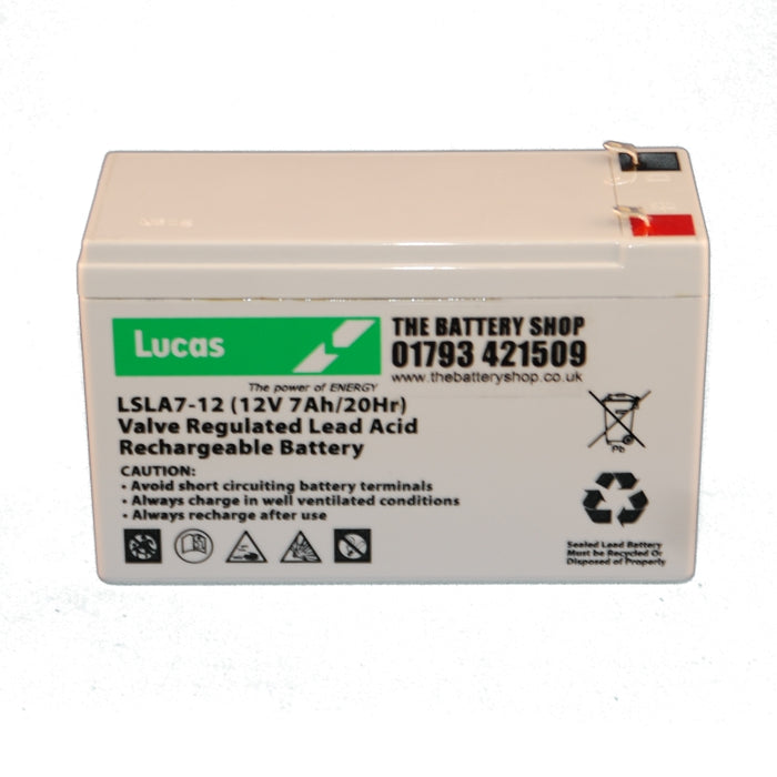 LSLA9-12 12v 9Ah Lucas AGM Standby Battery