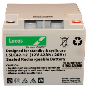 LSLC50-12 12v 50Ah Cyclic and Standby Battery