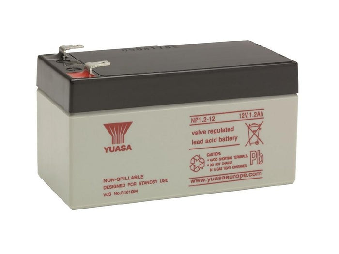 NP1.2-12 Yuasa 12v 1.2Ah Lead Acid Battery (NP1.2-12S)