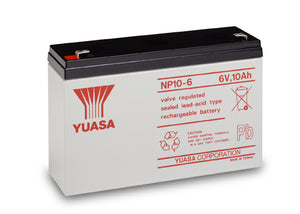 NP10-6 Yuasa 6v 10Ah Lead Acid Battery (NP10-6S) Yuasa NP Industrial Batteries The Lamp Company - The Lamp Company