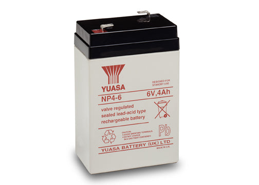 NP4-6 Yuasa 6v 4Ah Lead Acid Battery (NP4-6S)