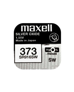 SR916SW Maxell 1.55v Silver Oxide Watch Battery (373, D373, WA, V539, 617, SB-AJ, 280-45, SR68) Maxell Watch Batteries - SR Silver Oxide Batteries The Lamp Company - The Lamp Company