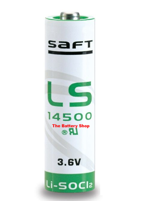 Saft LS 14500 Lithium Battery 3.6v AA (Li-SOCl2)