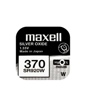 SR920W Maxell 1.55v Silver Oxide Watch Battery (370, GP370, 613, V370, D370, SB-BN, 280-51, SR69) Maxell Watch Batteries - SR Silver Oxide Batteries The Lamp Company - The Lamp Company