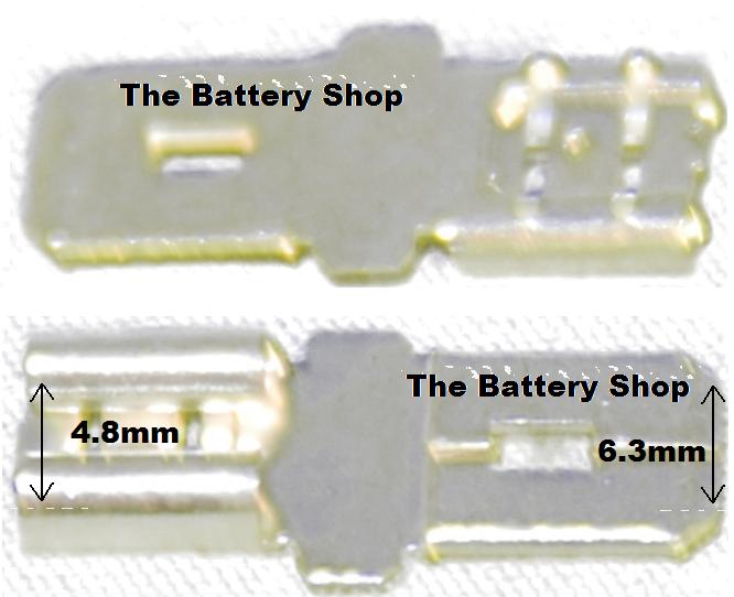 Terminal Converters - 4.8mm Female to 6.3mm Male - Individual