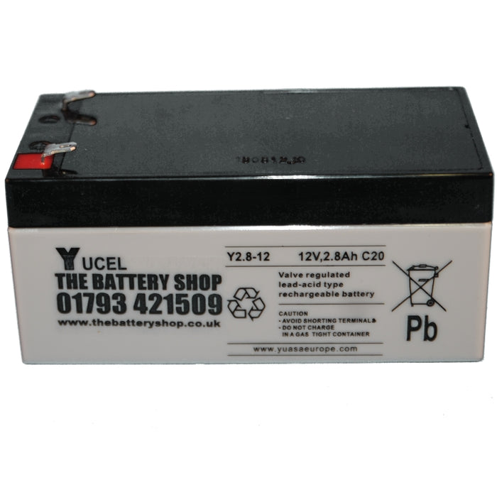 Y2.8-12 Yuasa Yucel 12v 2.8Ah Lead Acid Battery