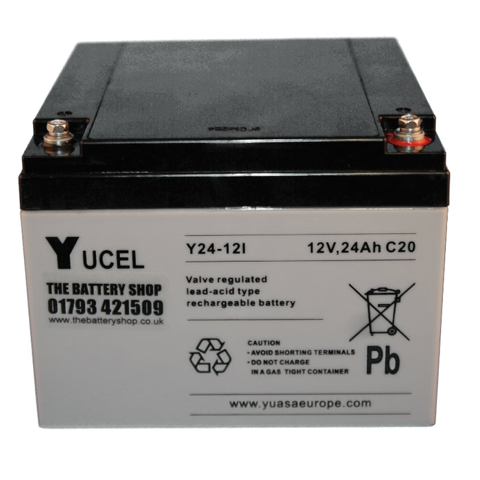 Y24-12i Yuasa Yucel 12v 24Ah Sealed Lead Acid Battery