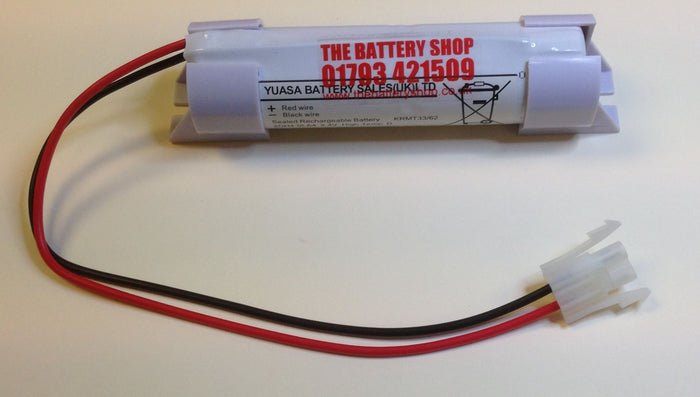 Yuasa 2DH4-0LA4-EC Ni-Cd Battery Pack 2.4v 4000mAh AMP plug with END CAPS