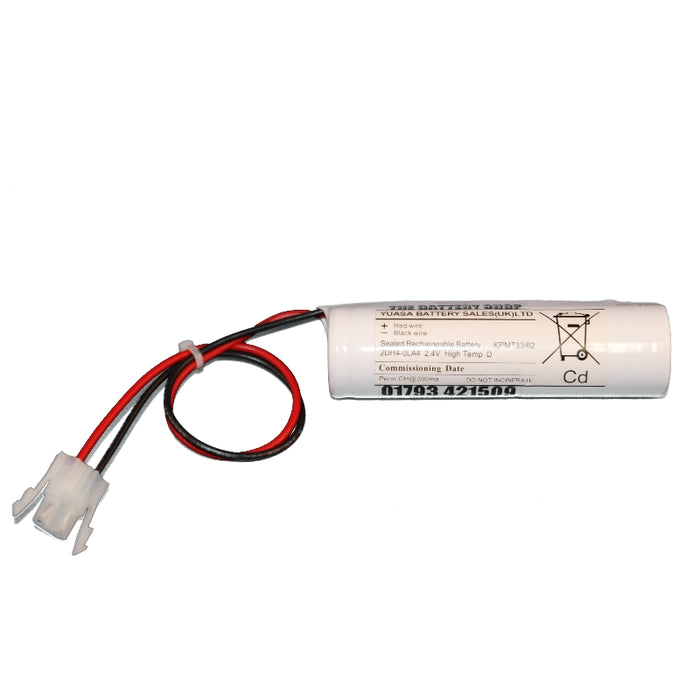 Yuasa 2DH4-0LA4 Ni-Cd Battery Pack 2.4v 4000mAh AMP plug