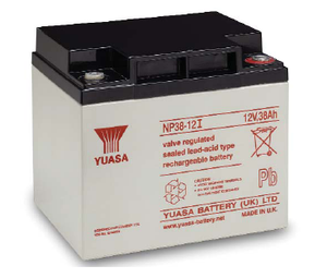 NP38-12I Yuasa 12v 38Ah Lead Acid Battery Yuasa NP Industrial Batteries The Lamp Company - The Lamp Company